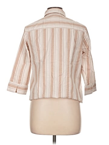 Apostrophe 3/4 Sleeve Button-Down Shirt (view 2)