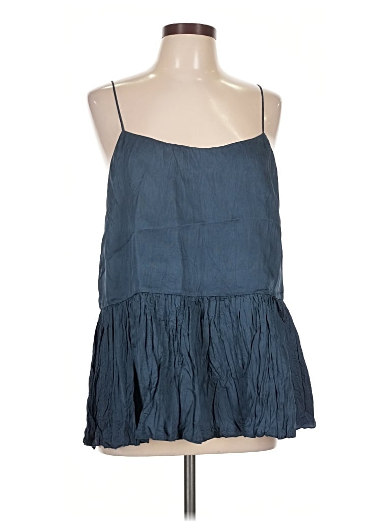 Pre-owned Ayr Sleeveless Blouse In Blue