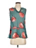 CAbi 100% Polyester Teal Sleeveless Blouse Size S - photo 1