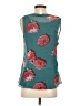 CAbi 100% Polyester Teal Sleeveless Blouse Size S - photo 2
