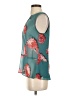 CAbi 100% Polyester Teal Sleeveless Blouse Size S - photo 5