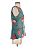 CAbi 100% Polyester Teal Sleeveless Blouse Size S - photo 4