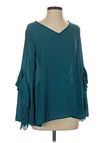 Vision U.S.A. 3/4 Sleeve Blouse (view 1)
