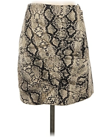 Zara Faux Leather Skirt (view 1)
