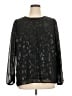 Nine Britton 100% Polyester Black Long Sleeve Blouse Size 1X - photo 1