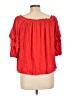 Bailey 44 Red Short Sleeve Blouse Size L - photo 2