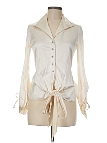 Chetta B Long Sleeve Silk Top (view 1)
