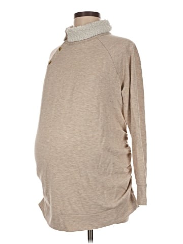 Isabel Maternity Turtleneck Sweater (view 1)
