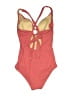 Kona Sol Color Block Red One Piece Swimsuit Size M - photo 2