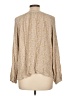 Final Touch 100% Rayon Tan Long Sleeve Blouse Size L - photo 2