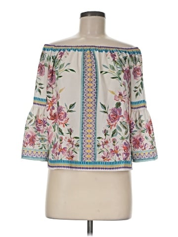 Jealous Tomato 3/4 Sleeve Blouse (view 1)