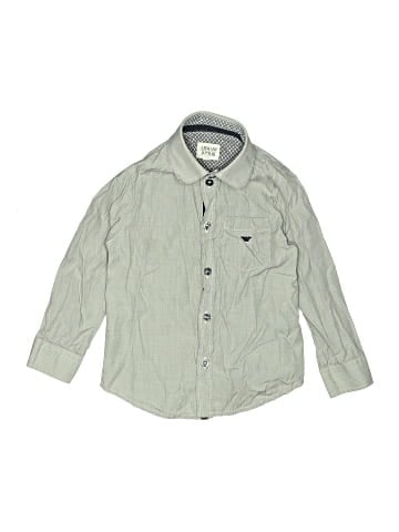 Armani Junior Long Sleeve Button-Down Shirt (view 1)