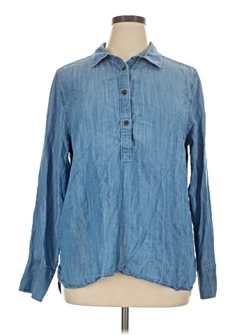 Lands' End Long Sleeve Button-Down Shirt (view 1)