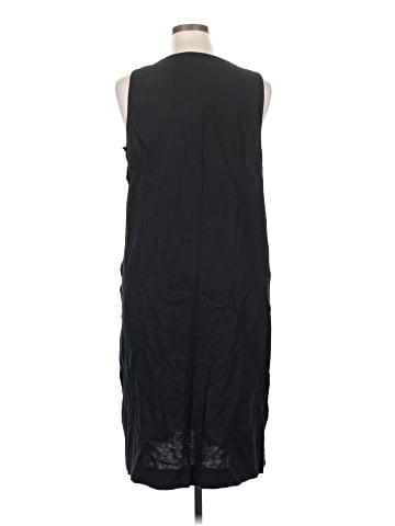 Madewell Linen-Cotton Side-Button Midi Dress (view 2)