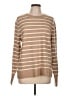 J.Crew Factory Store Stripes Tan Pullover Sweater Size L - photo 1