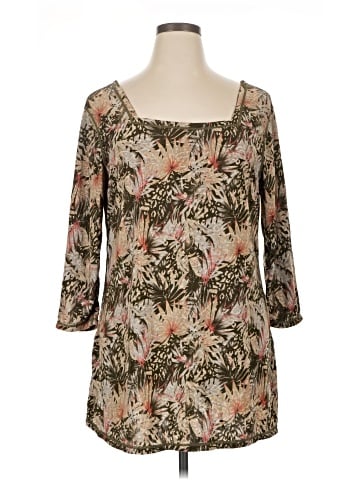 Attitudes by Renee 3/4 Sleeve T-Shirt (view 1)