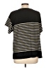 Max Studio Stripes Black Short Sleeve T-Shirt Size L - photo 2