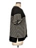 Max Studio Stripes Black Short Sleeve T-Shirt Size L - photo 4