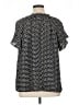 Max Studio 100% Polyester Polka Dots Black Short Sleeve Blouse Size 1X - photo 2