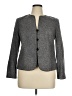Pendleton Chevron-herringbone Gray Wool Blazer Size 14 Petite - photo 1