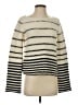 Theory Stripes Ivory Pullover Sweater Size S - photo 1