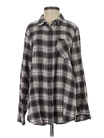 Hippie Rose Long Sleeve Button-Down Shirt (view 1)