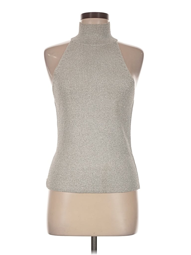 Pre-owned H&m Sweater Vest In Silver