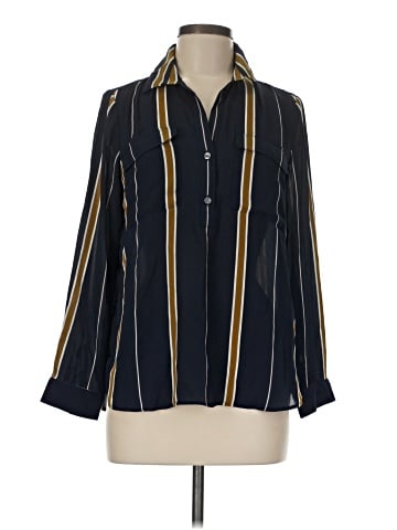 Ann Taylor Factory Long Sleeve Blouse (view 1)