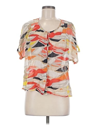 Maeve Short Sleeve Silk Top (view 1)