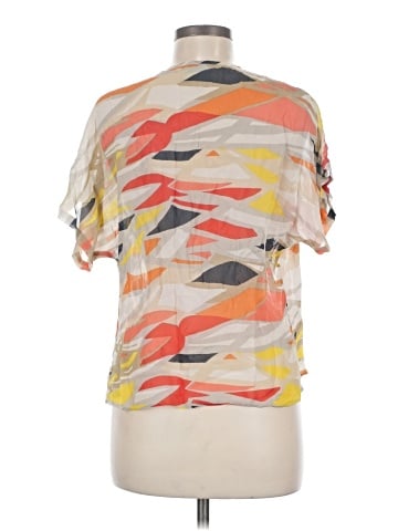 Maeve Short Sleeve Silk Top (view 2)