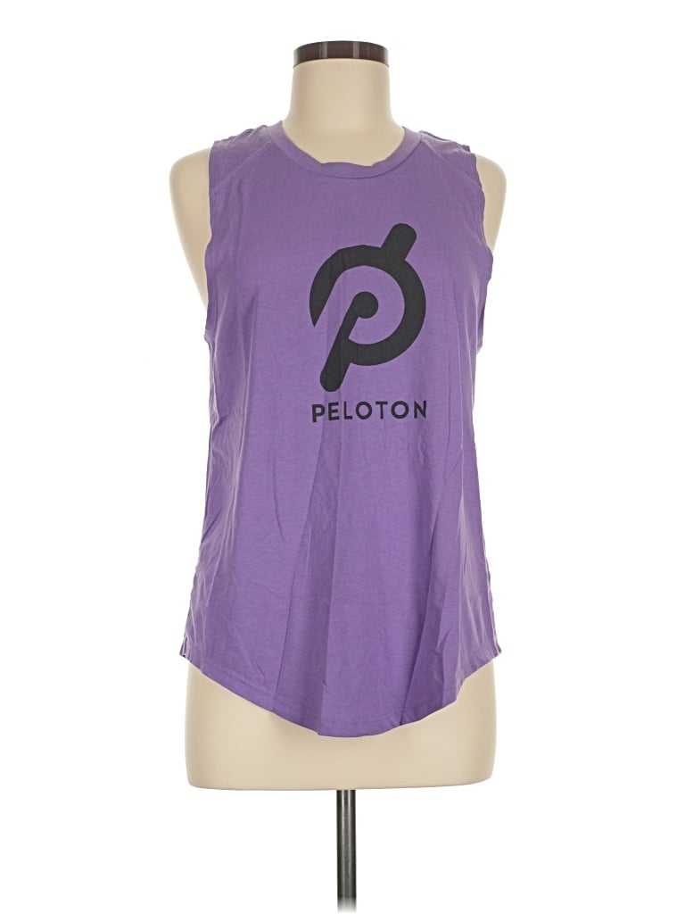 Pre-owned Peloton Sleeveless T-shirt In Purple