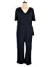Monteau Solid Blue Jumpsuit Size 2X - photo 1