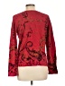 Chico's Paisley Red Pullover Sweater Size Lg (2) - photo 2