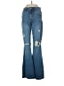 Hollister Hearts Blue Jeans Size 3 - photo 1