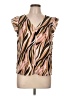 Nine West 100% Polyester Brown Sleeveless Blouse Size L - photo 1