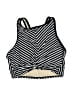 Kona Sol Chevron-herringbone Black Swimsuit Top Size M - photo 1