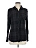 Rails 100% Rayon Plaid Black Long Sleeve Button-Down Shirt Size M - photo 1