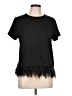 W5 Black Short Sleeve Blouse Size L - photo 1