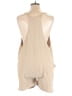 Mono b 100% Cotton Solid Tan Romper Size L - photo 2