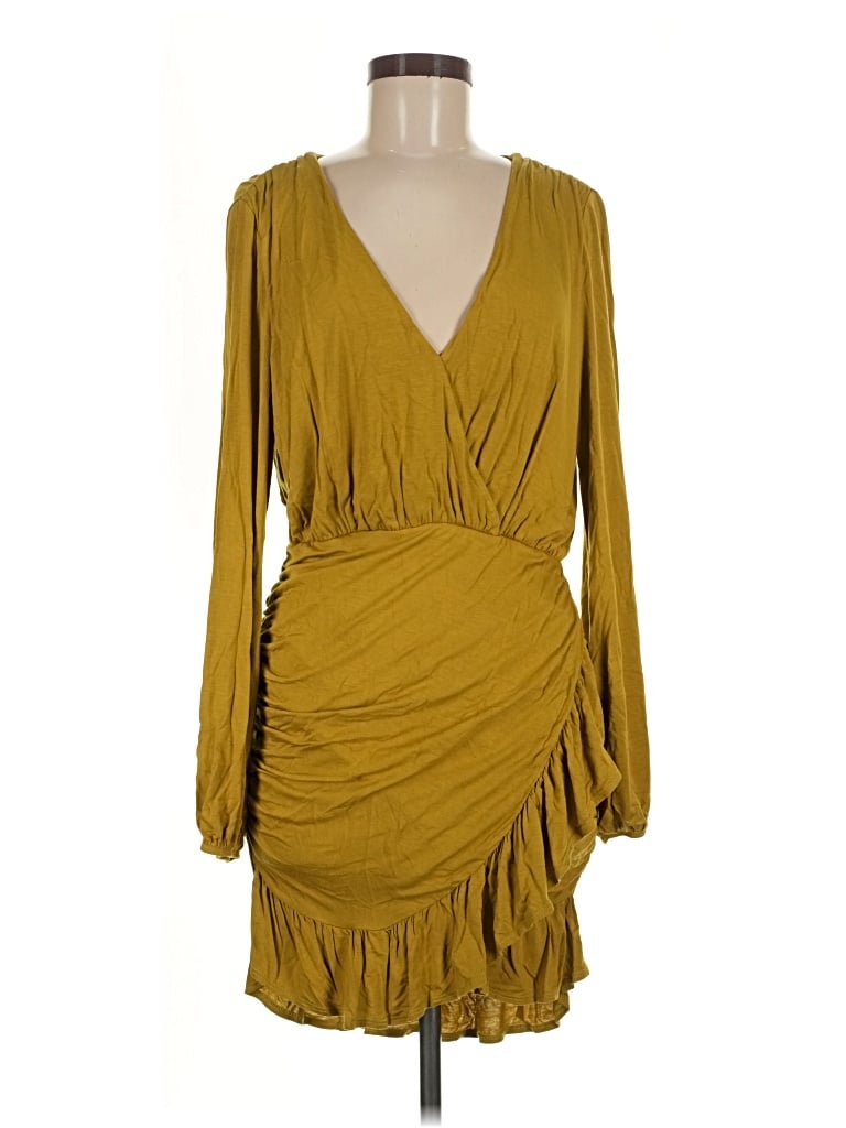 Pre-owned Fp Beach Cocktail Dress In Gold