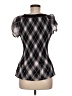 Essentials 100% Polyester Black Short Sleeve Blouse Size M - photo 2