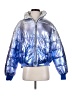Bershka 100% Polyester Metallic Silver Snow Jacket Size XS - photo 1