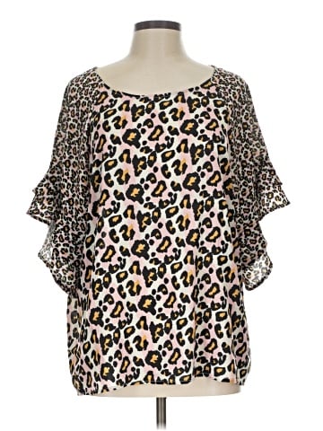 Umgee Short Sleeve Blouse (view 1)