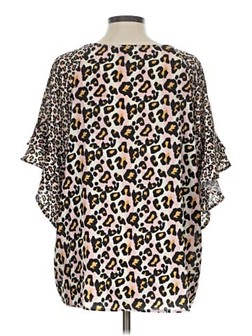 Umgee Short Sleeve Blouse (view 2)