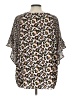 Umgee Ivory Short Sleeve Blouse Size L - photo 2