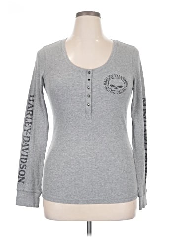 Harley Davidson Long Sleeve Henley (view 1)