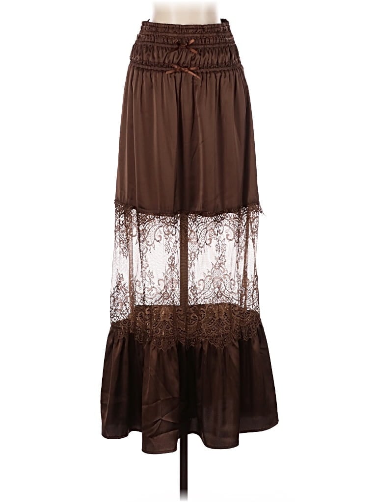 Pre-owned Blue B Casual Skirt In Brown