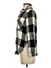 Zara Basic Checkered-gingham Gray Long Sleeve Button-Down Shirt Size S - photo 5