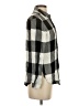 Zara Basic Checkered-gingham Gray Long Sleeve Button-Down Shirt Size S - photo 4