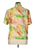 Patchington 100% Polyester Color Block Orange Short Sleeve Blouse Size XL - photo 2